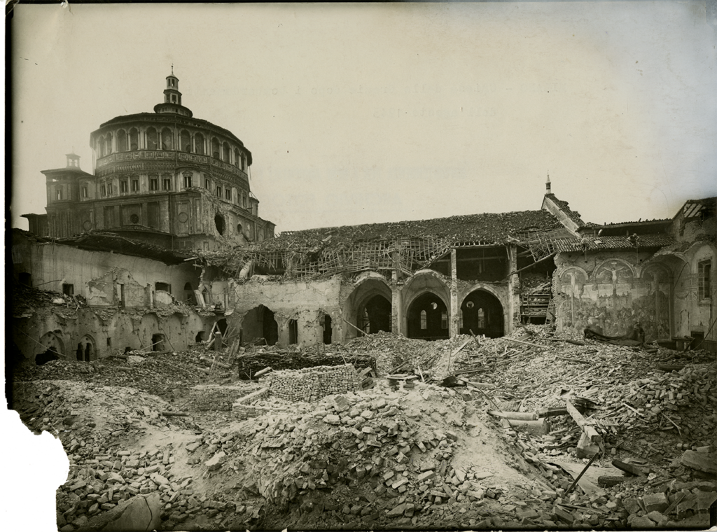 Santa Maria delle Grazie after the bombing, 1943