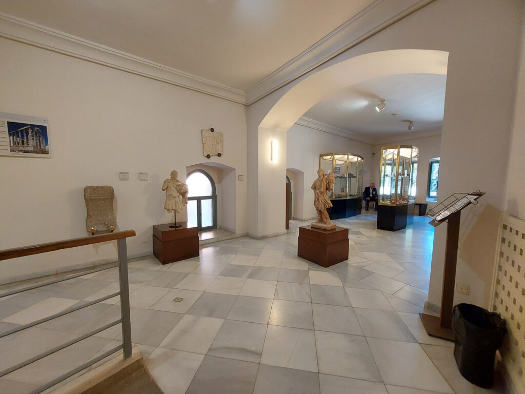 Roman gallery on a museum