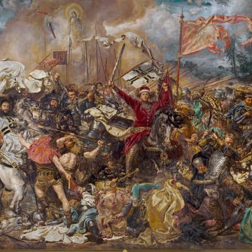 Oil painting of Jan Matejko of the battle of Grunwald