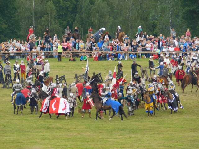 Photography of the revival of the battle of Grunwald