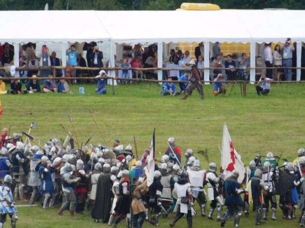 Photography of the revival of the battle of Grunwald